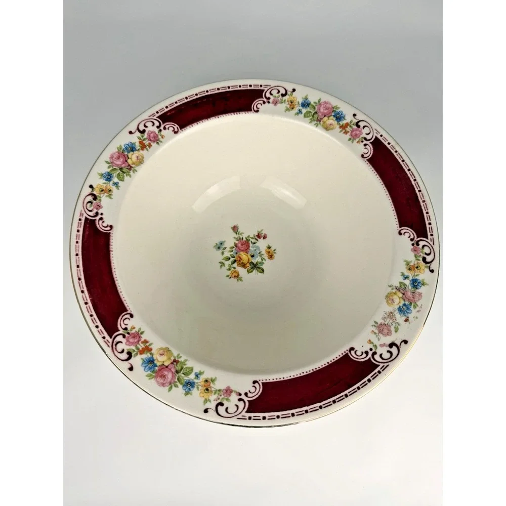 🇺🇸  Homer‎ Laughlin Majestic Brittany Floral Vegetable Bowl 9